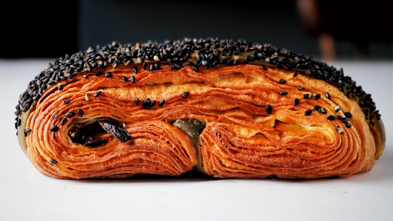 Roasted Scallion Croissant
